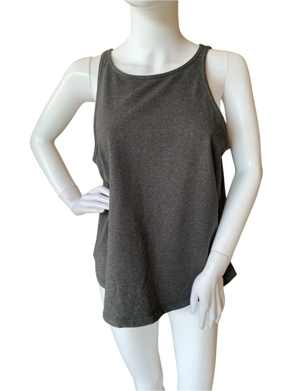 lululemon athletica Charcoal Gray Scoop Neck Tank
